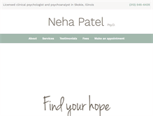 Tablet Screenshot of nehapatel.com